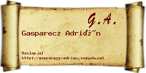 Gasparecz Adrián névjegykártya